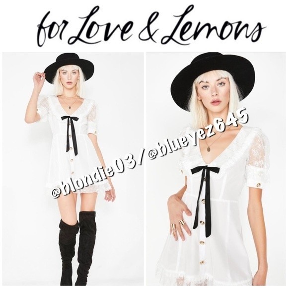 For Love & Lemons Royale Mini Dress M - Picture 1 of 5
